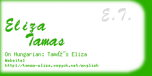 eliza tamas business card